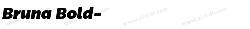 Bruna Bold字体转换